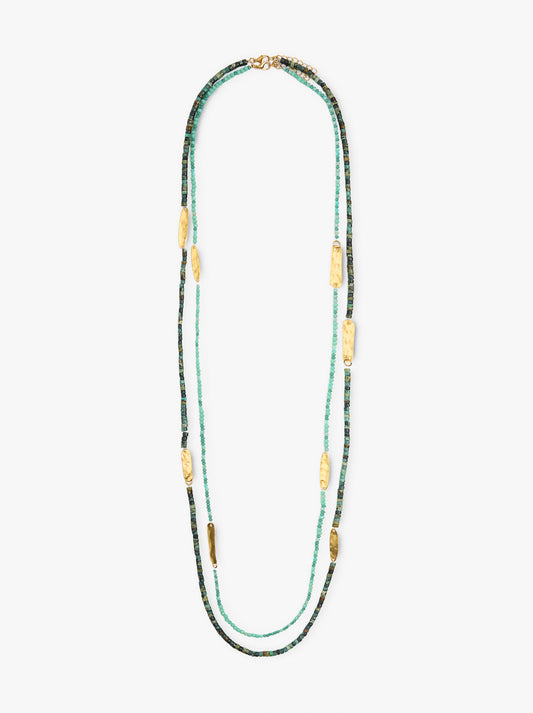 Set Of Necklaces With Stone Beads