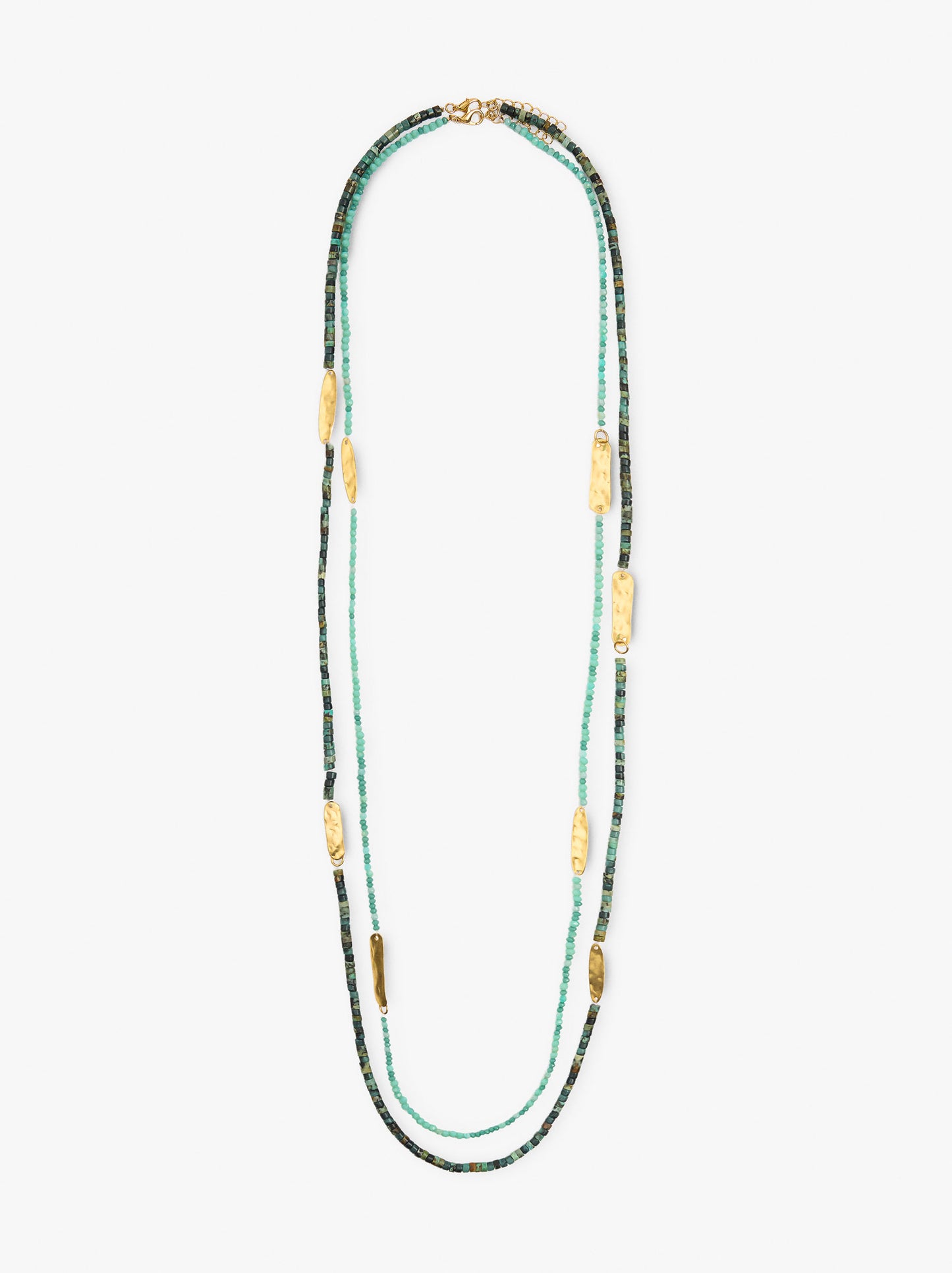 Set Of Necklaces With Stone Beads