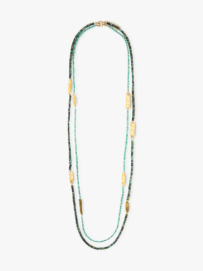 Set Of Necklaces With Stone Beads