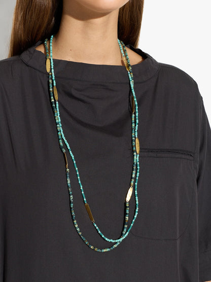 Set Of Necklaces With Stone Beads