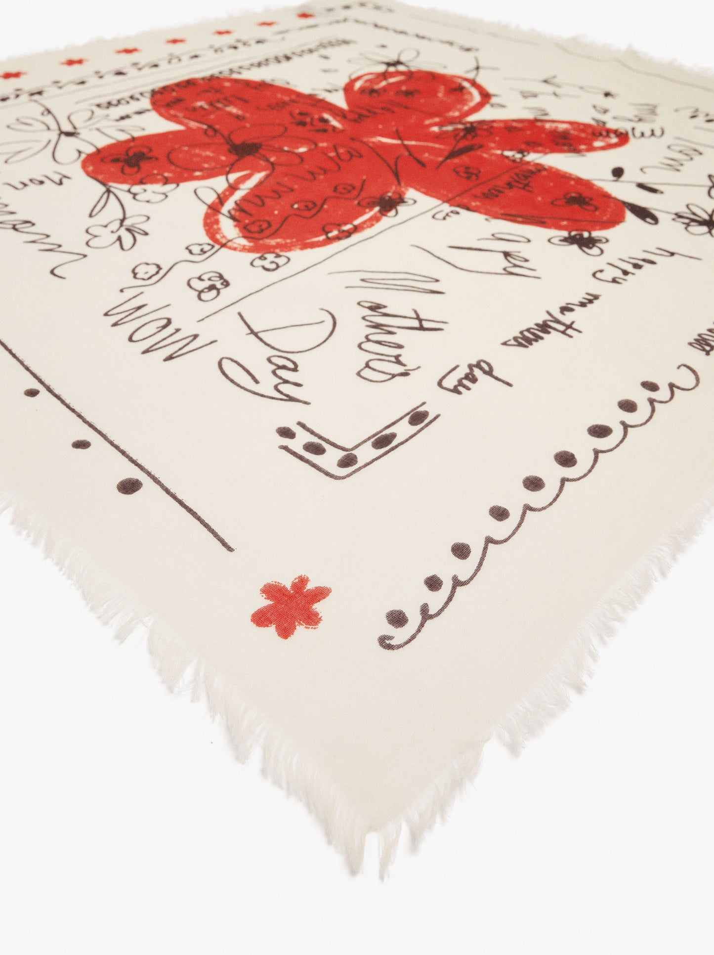 Printed Scarf Mothers Day With 100% Cotton