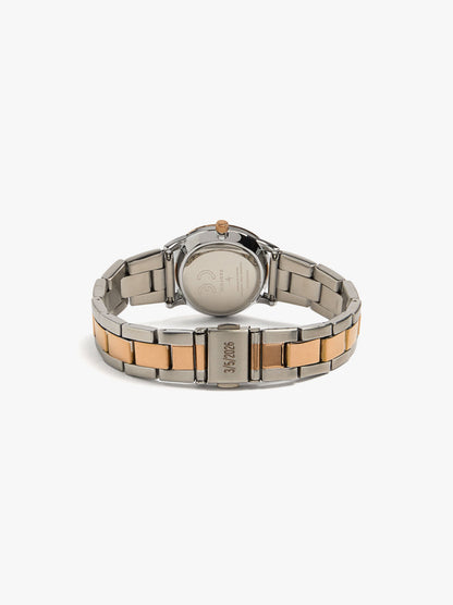Bicolor Watch With Stainless Steel Bracelet
