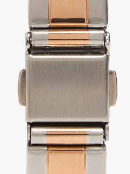 Bicolor Watch With Stainless Steel Bracelet