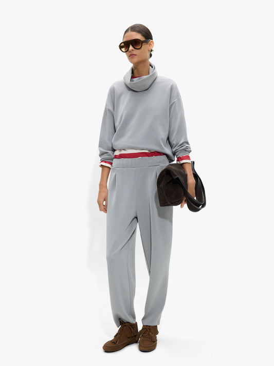 Sweatshirt With High Neck And Soft Touch