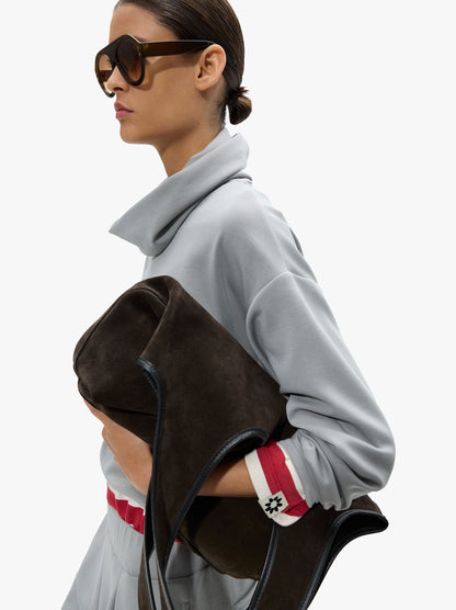 Sweatshirt With High Neck And Soft Touch