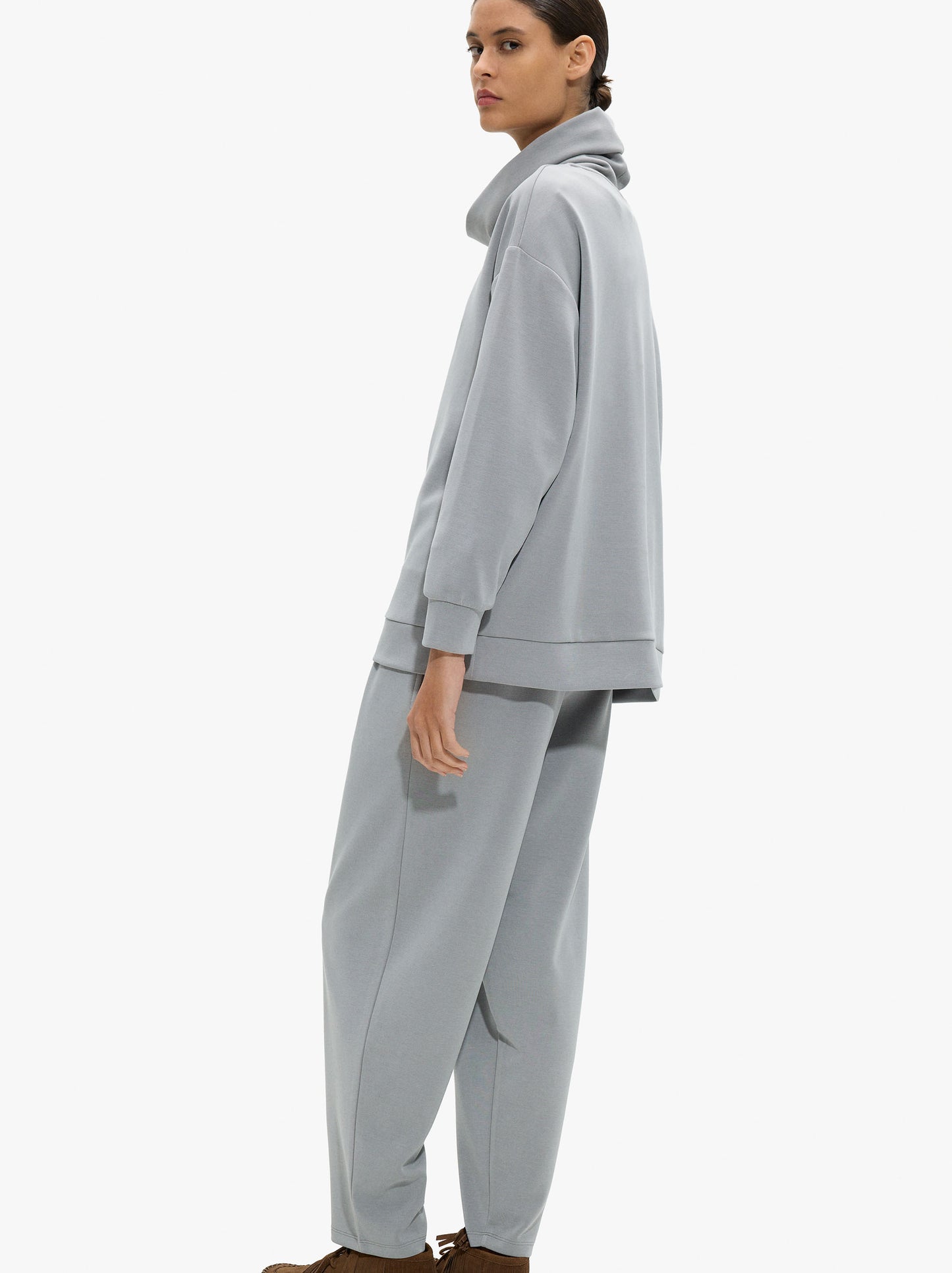 Sweatshirt With High Neck And Soft Touch