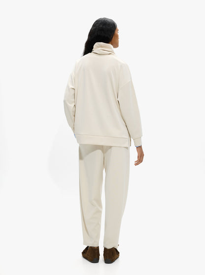 Sweatshirt With High Neck And Soft Touch