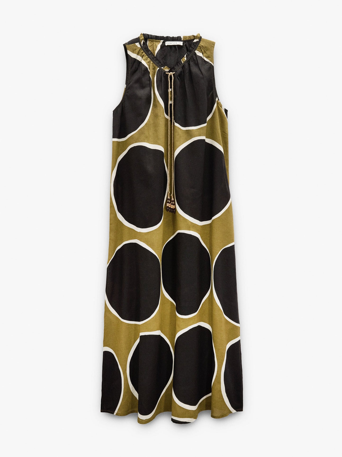 Flowy Dress Printed With Polka Dots