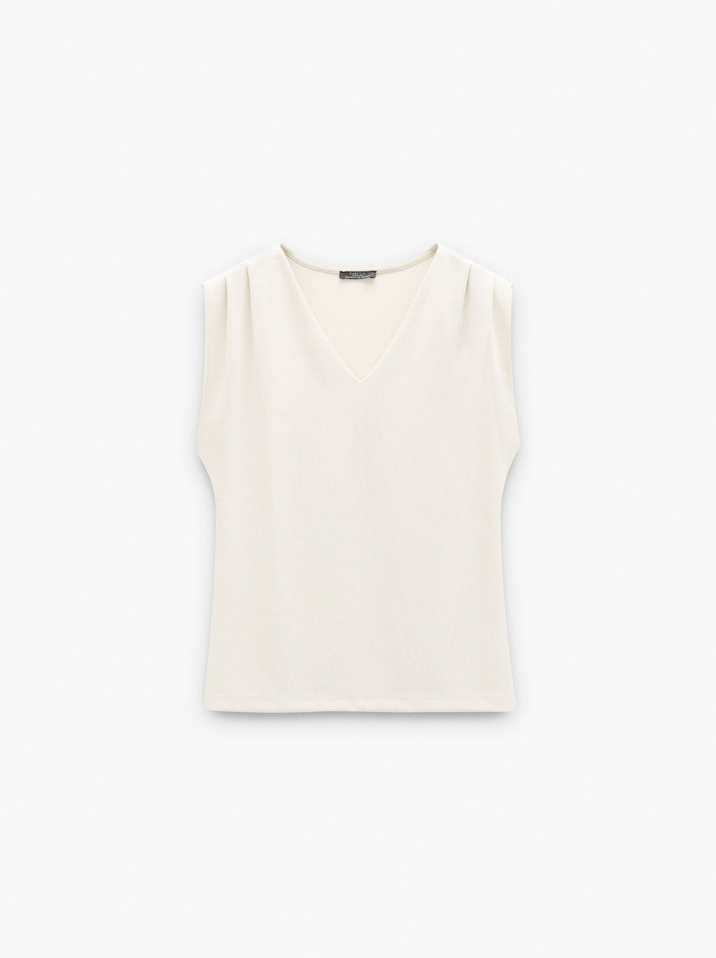 Plain Blouse With Pleats