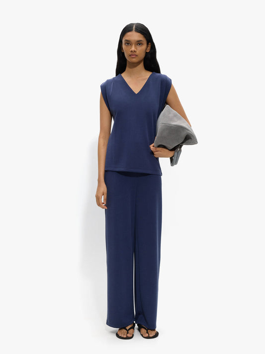 Plain Blouse With Pleats