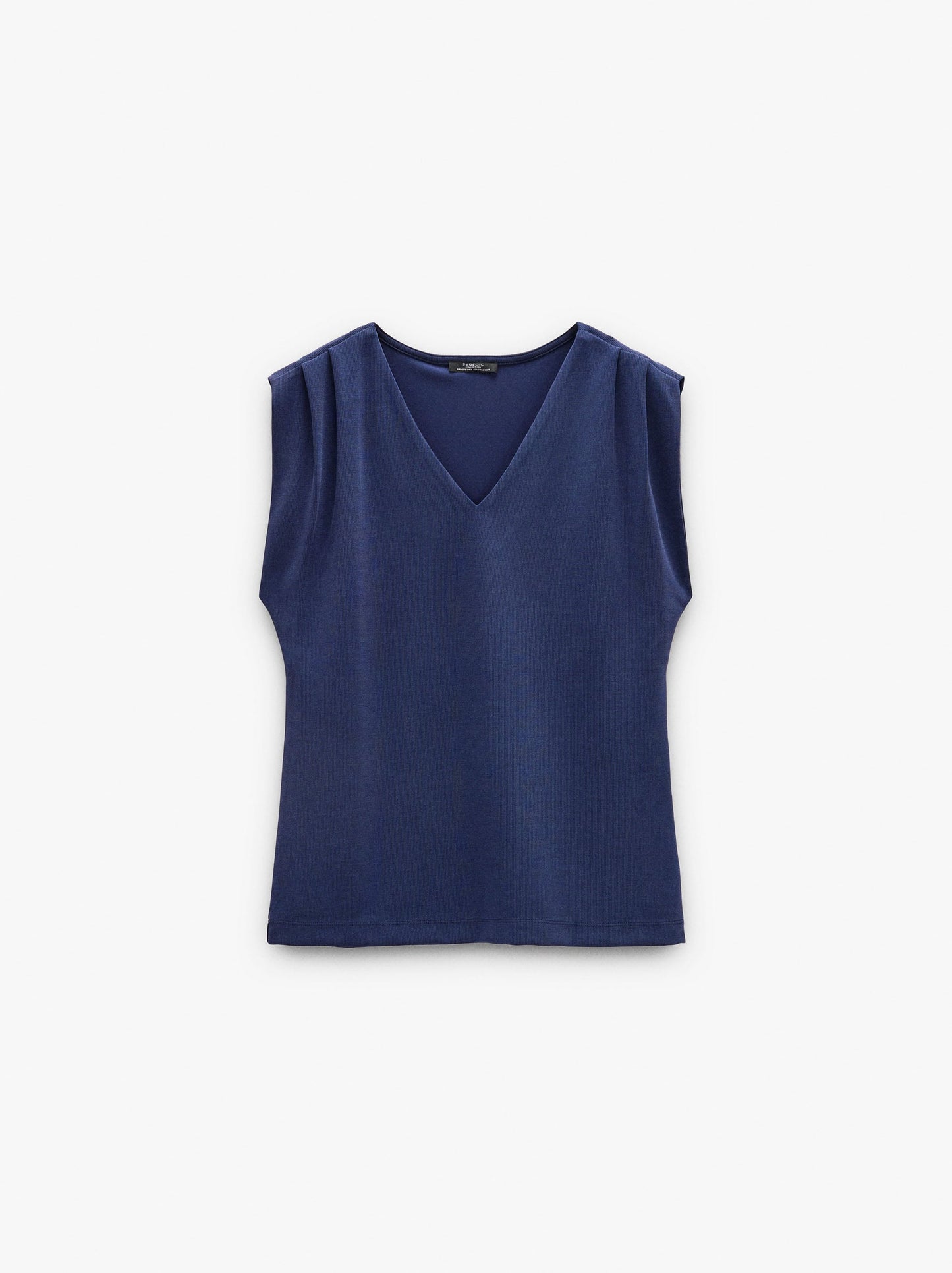 Plain Blouse With Pleats