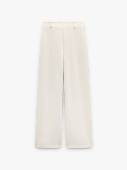 Plain Trousers With Belt Loops