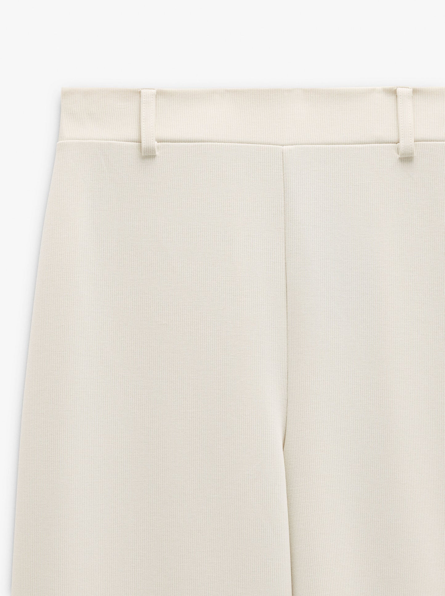 Plain Trousers With Belt Loops