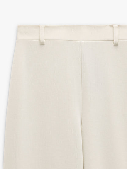 Plain Trousers With Belt Loops