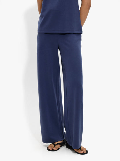Plain Trousers With Belt Loops