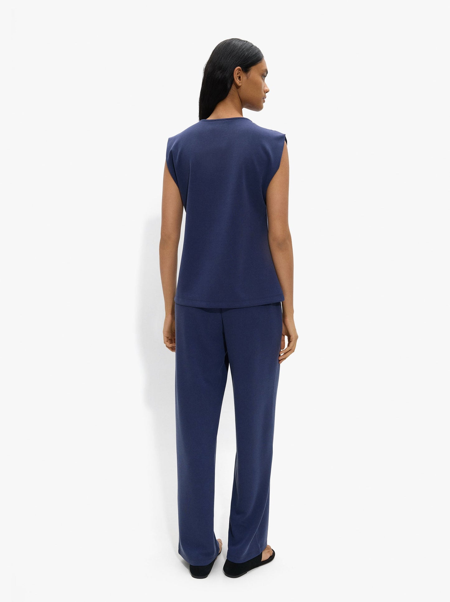 Plain Trousers With Belt Loops