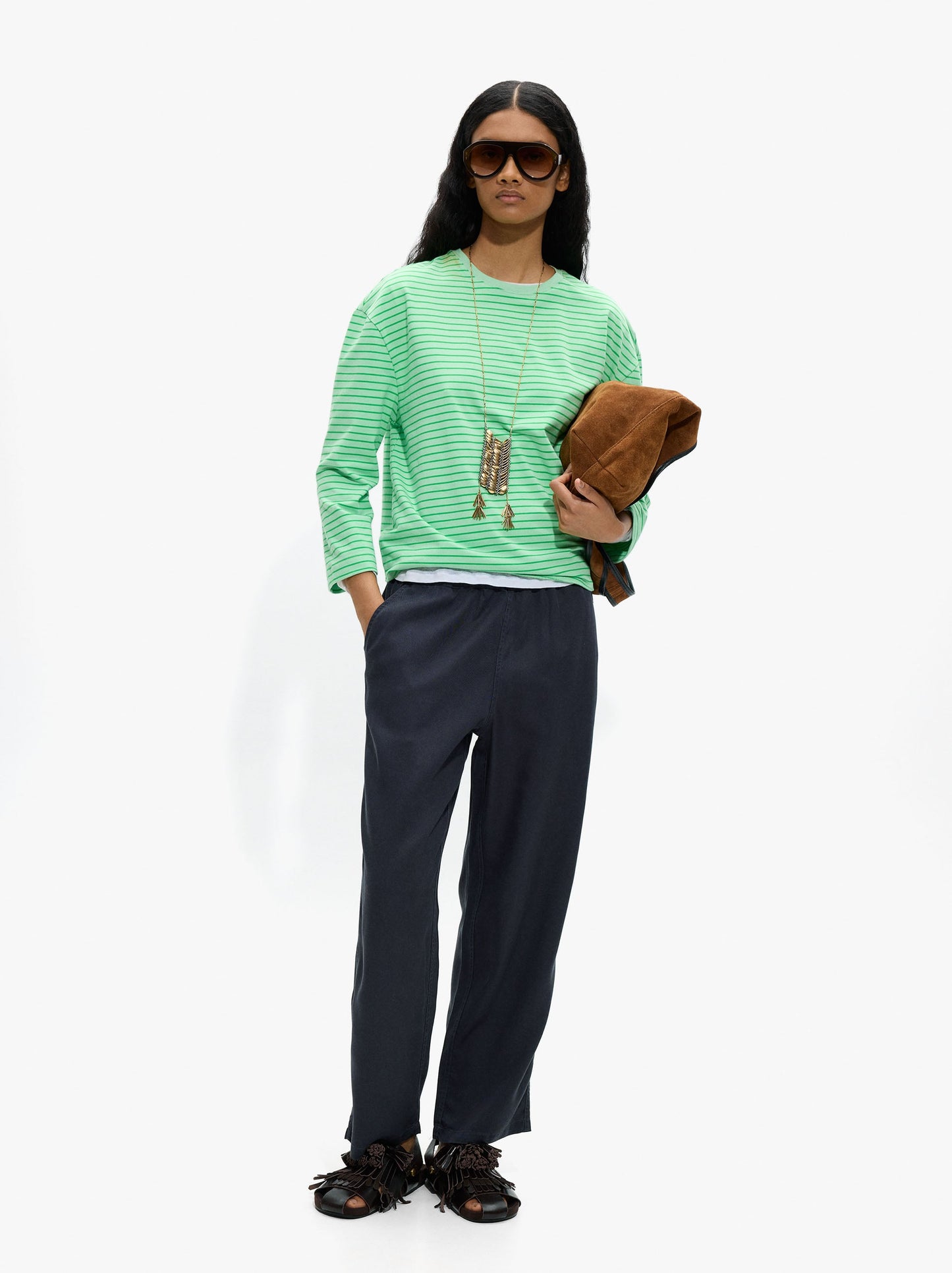 Trousers With Pockets 100% Lyocell