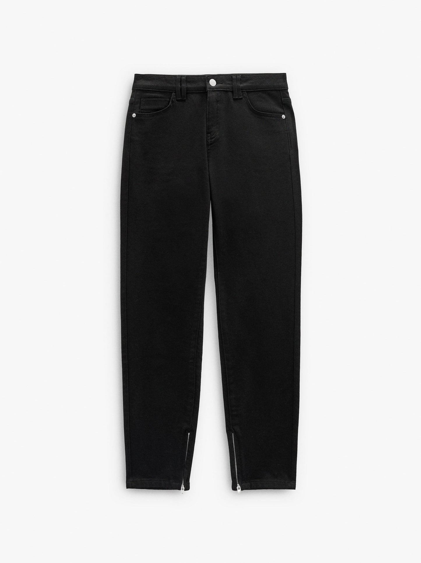 Jeans Hem With Zipper Closure