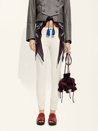 Jeans Hem With Zipper Closure