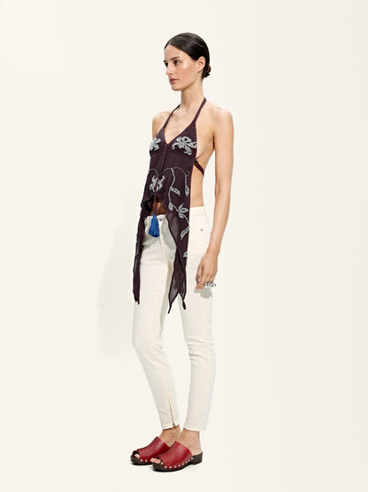 Jeans Hem With Zipper Closure