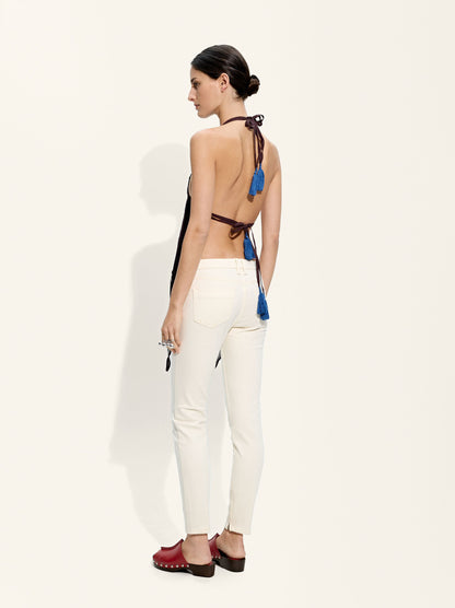 Jeans Hem With Zipper Closure