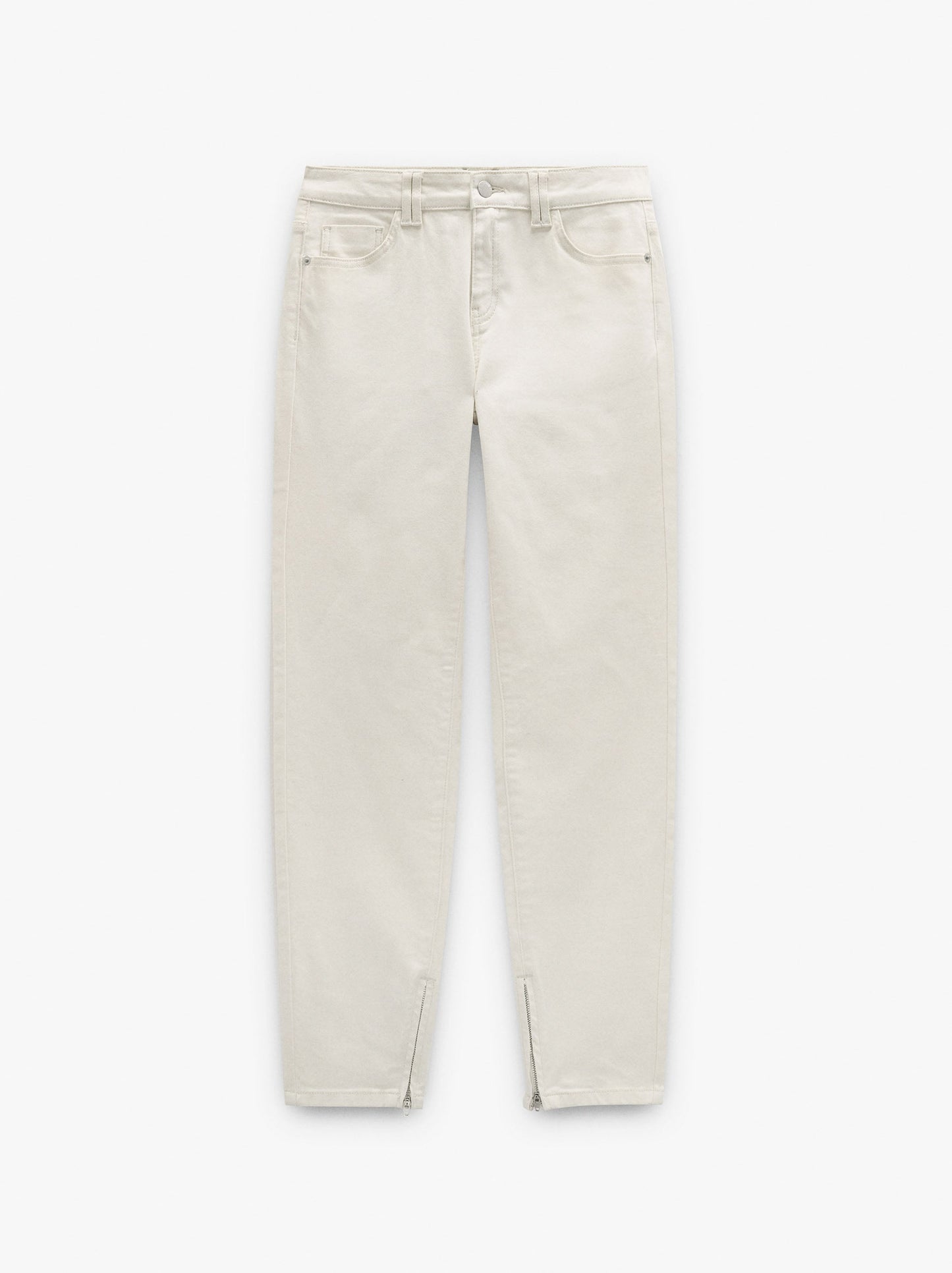 Jeans Hem With Zipper Closure