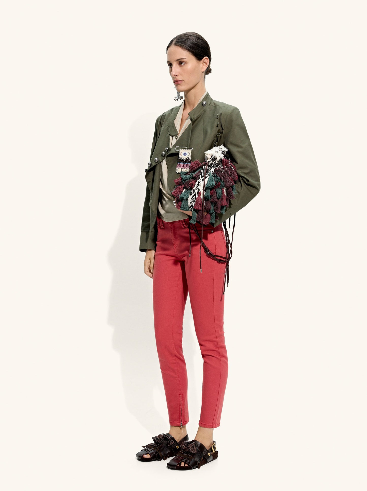 Jeans Hem With Zipper Closure