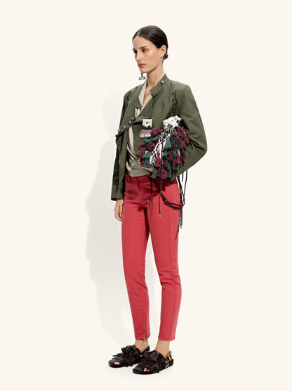 Jeans Hem With Zipper Closure