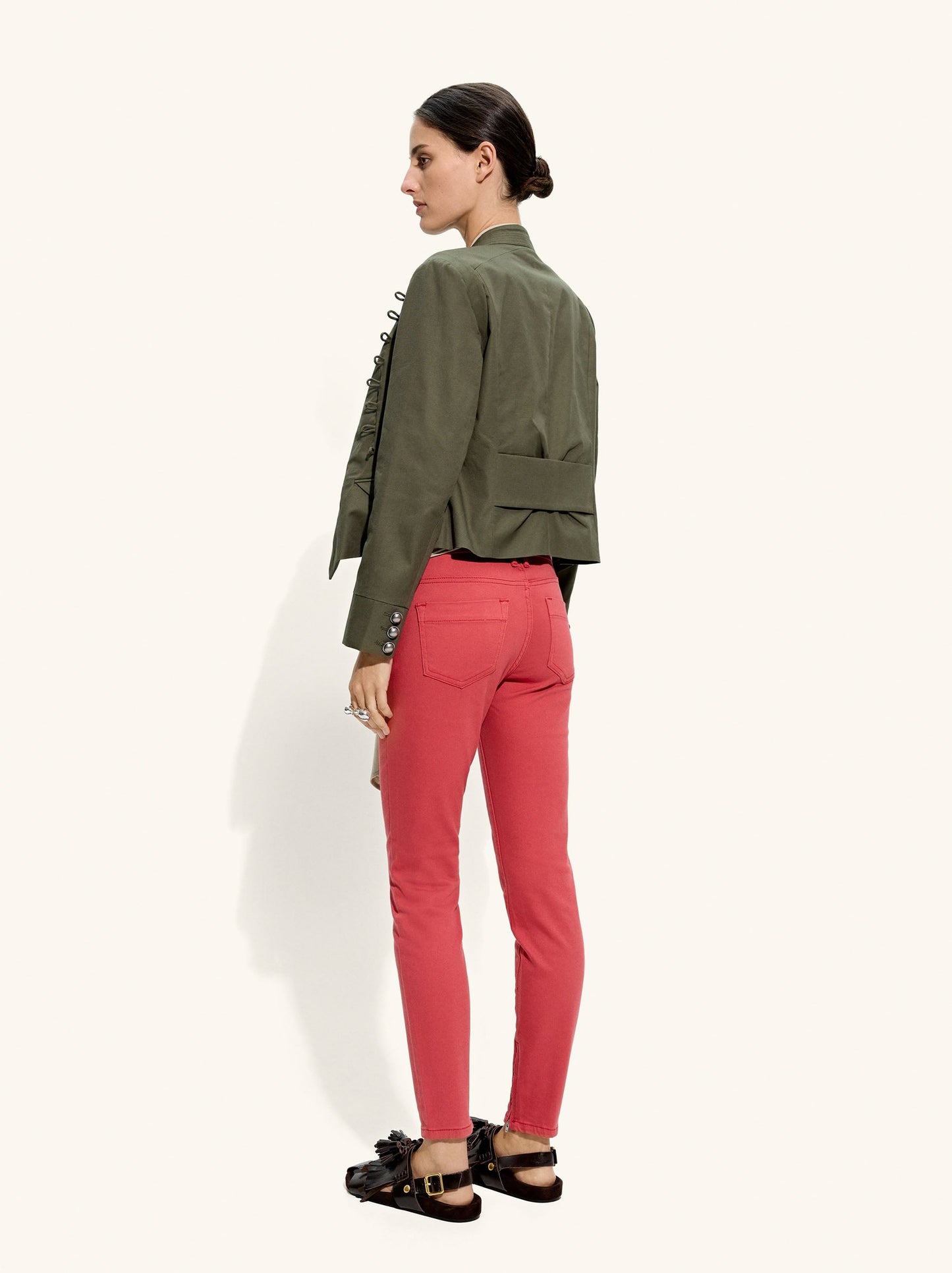 Jeans Hem With Zipper Closure