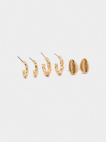 Set Of Gold Earrings