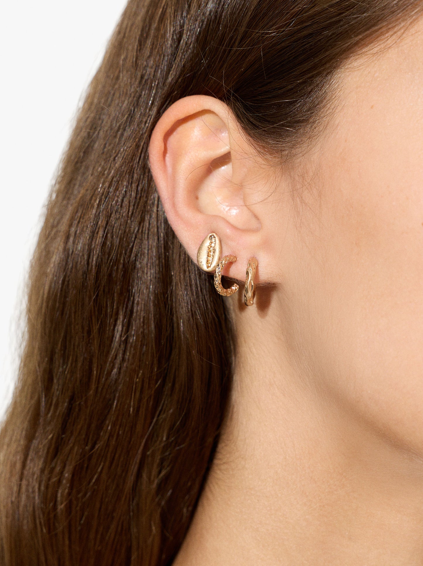 Set Of Gold Earrings
