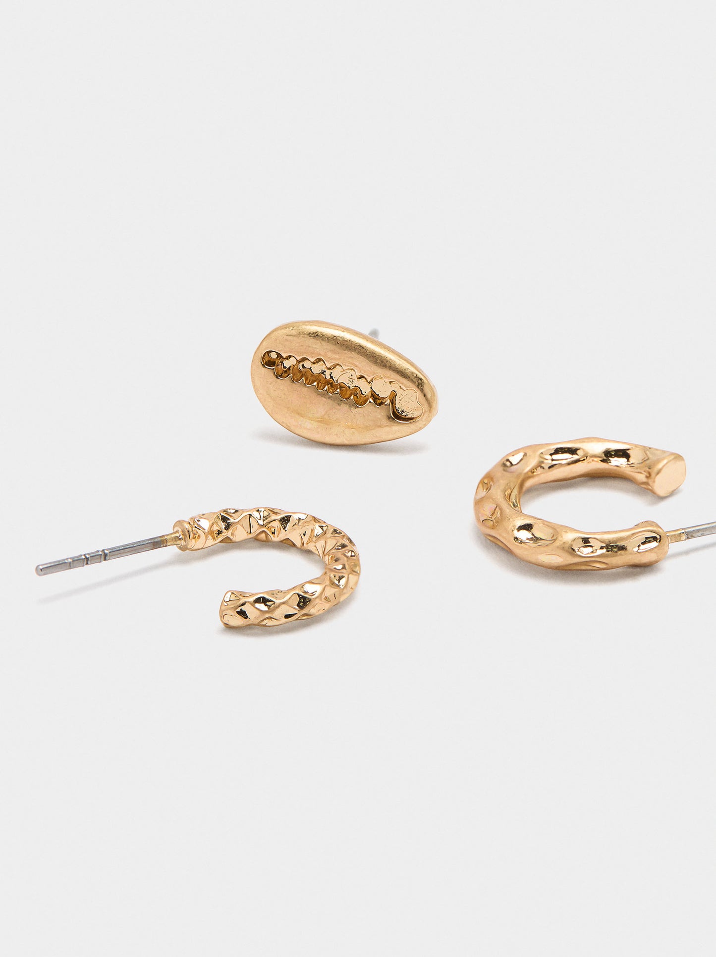 Set Of Gold Earrings