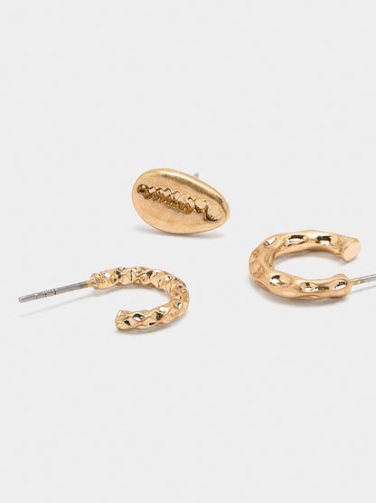 Set Of Gold Earrings