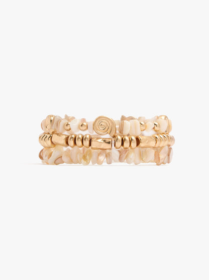 Set Of Bracelets With Shells