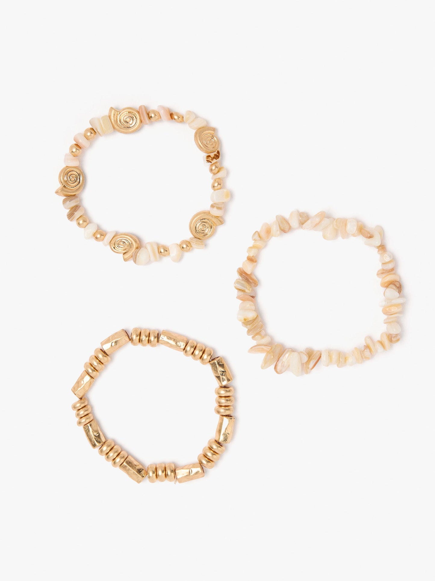 Set Of Bracelets With Shells