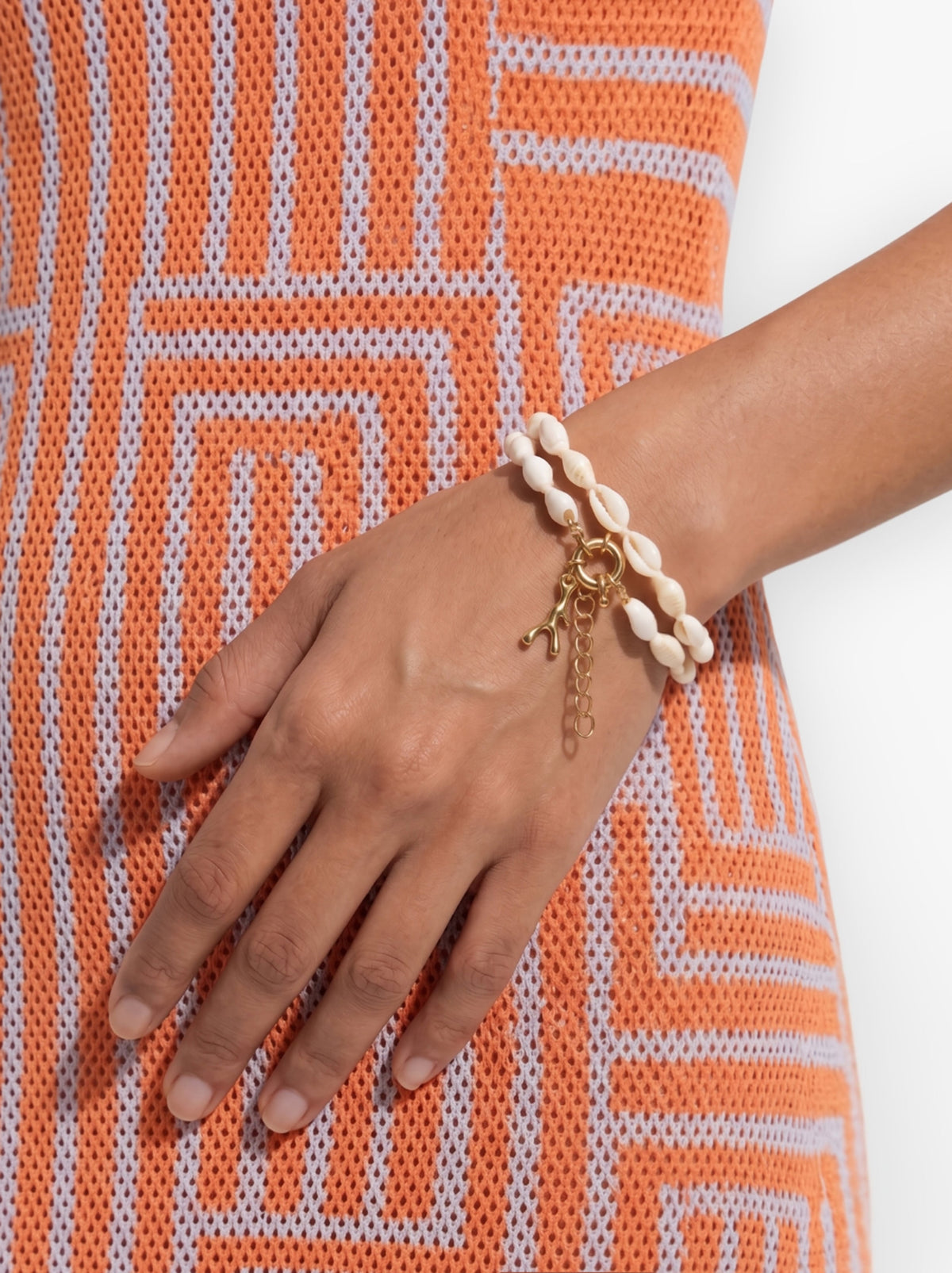 Double Ankle Bracelet With Shells