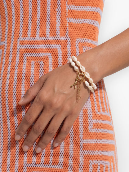 Double Ankle Bracelet With Shells