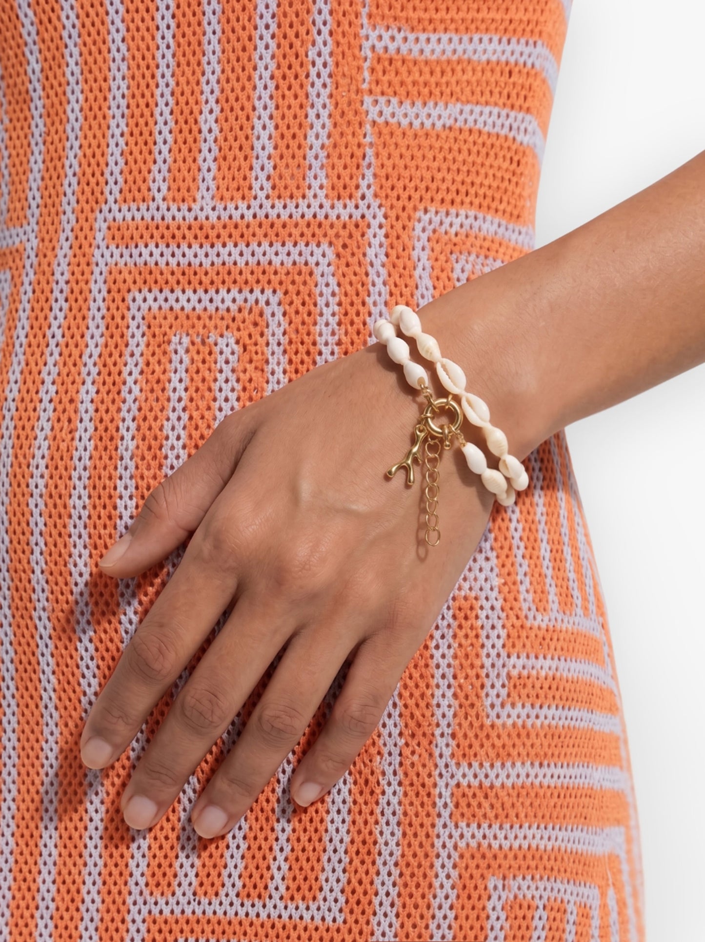 Double Ankle Bracelet With Shells