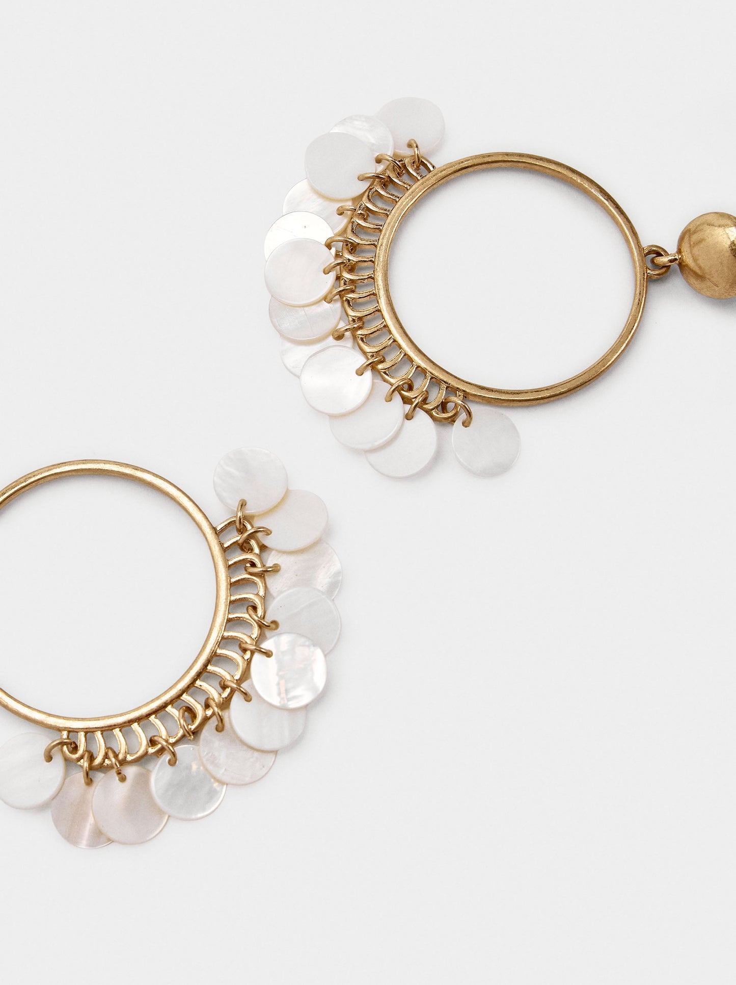 Hoop Earrings With Shells