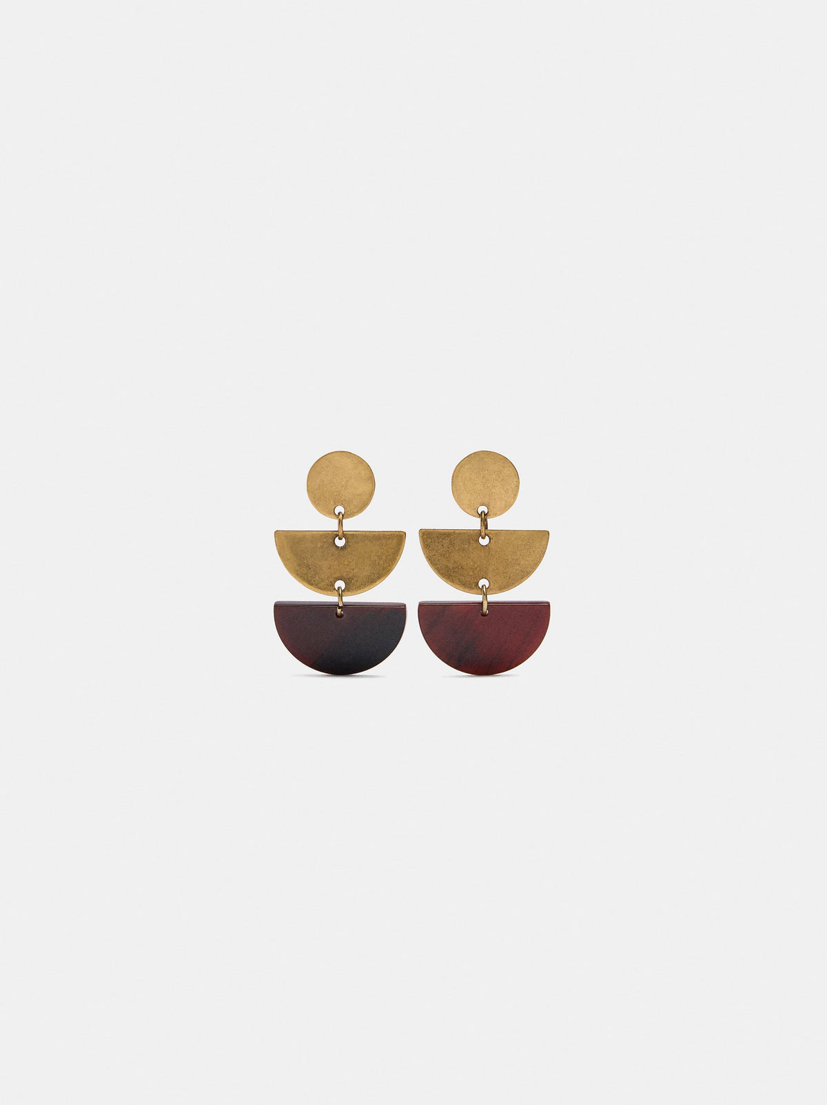 Geometric Earrings With Shells