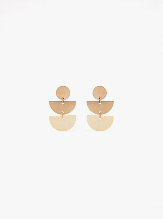 Geometric Earrings With Shells