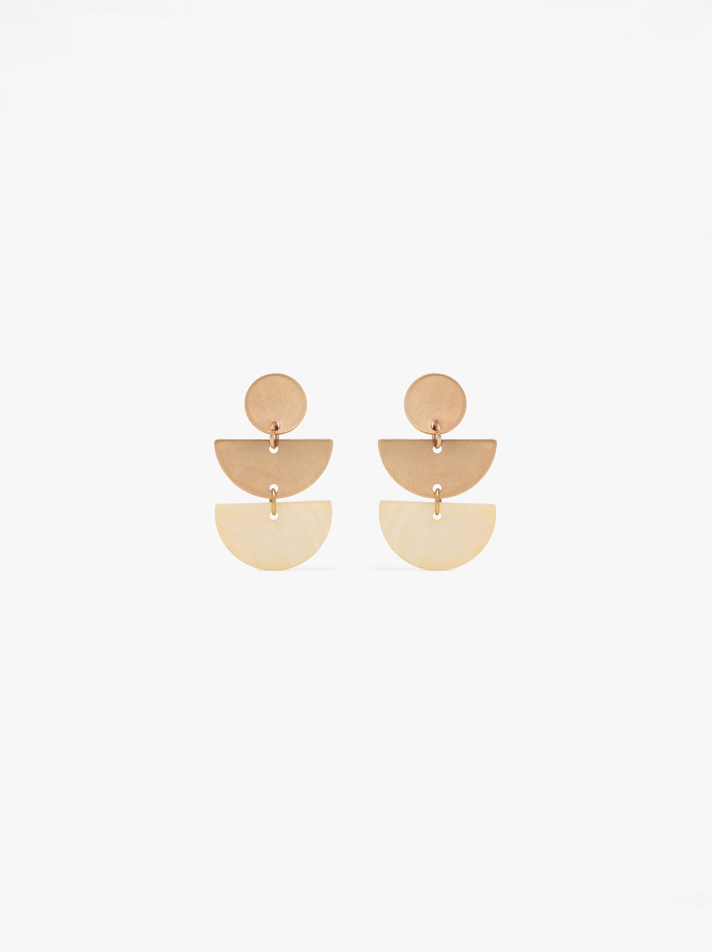 Geometric Earrings With Shells