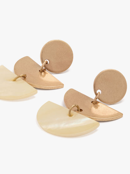 Geometric Earrings With Shells