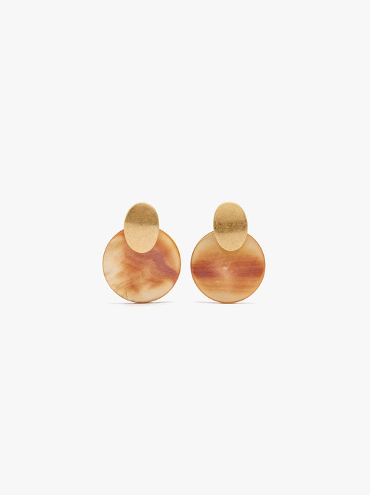 Round Earrings With Shells