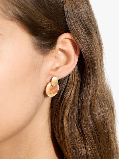 Round Earrings With Shells