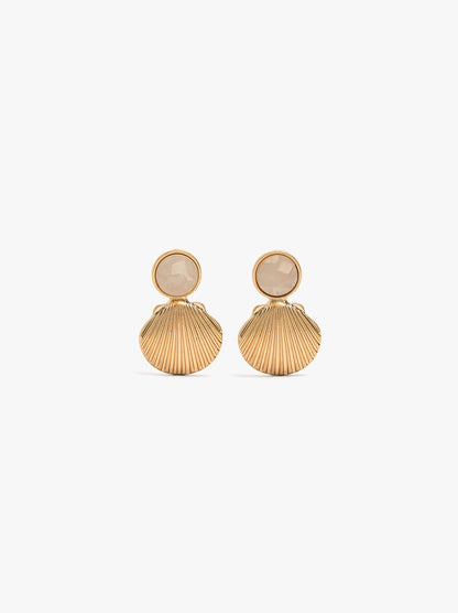 Earrings With The Shape Of A Shell