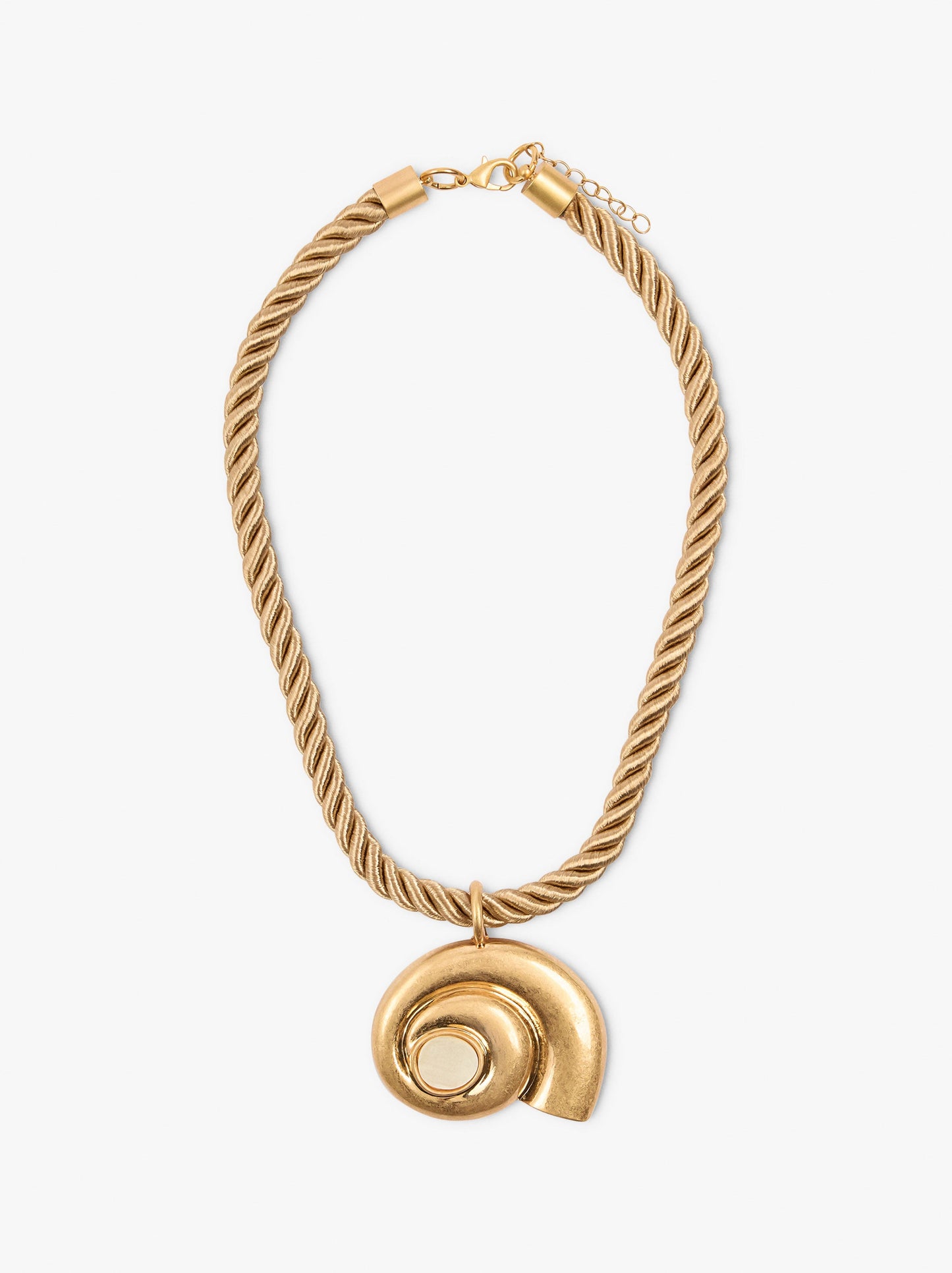 Necklace With Spiral Snail Cord