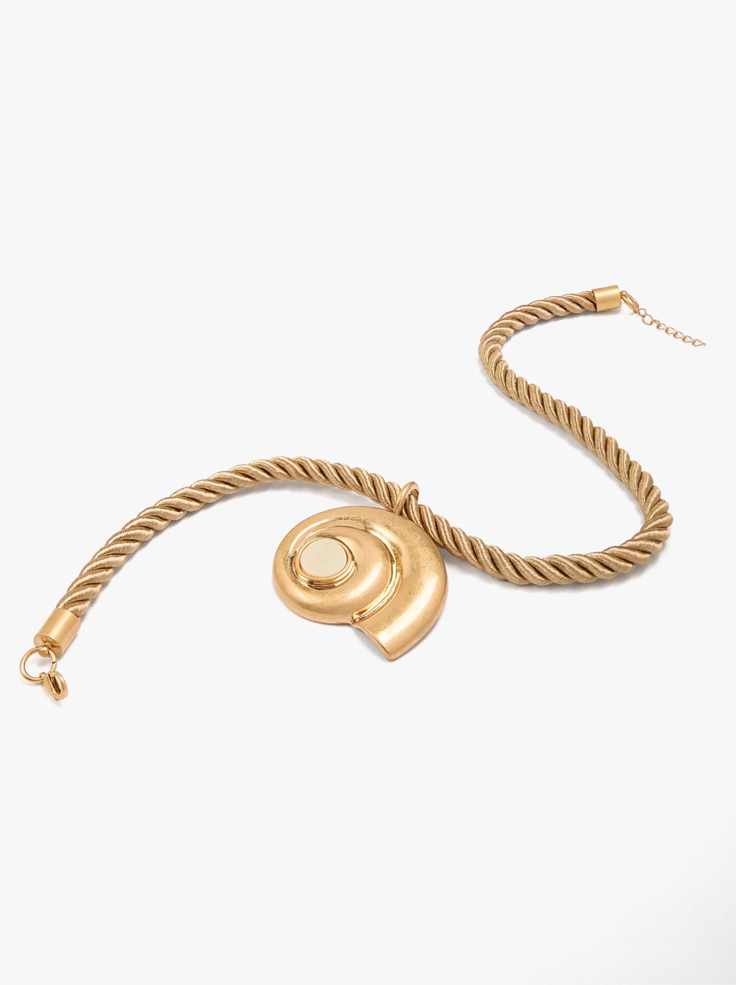 Necklace With Spiral Snail Cord