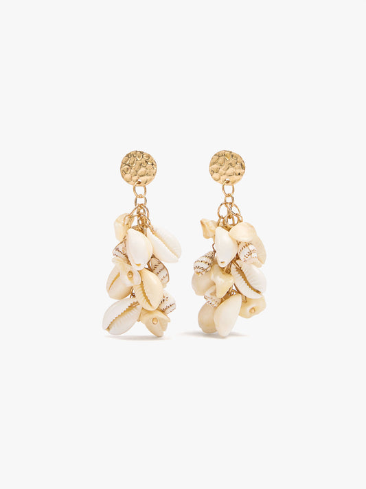 Long Earrings With Multiple Shells