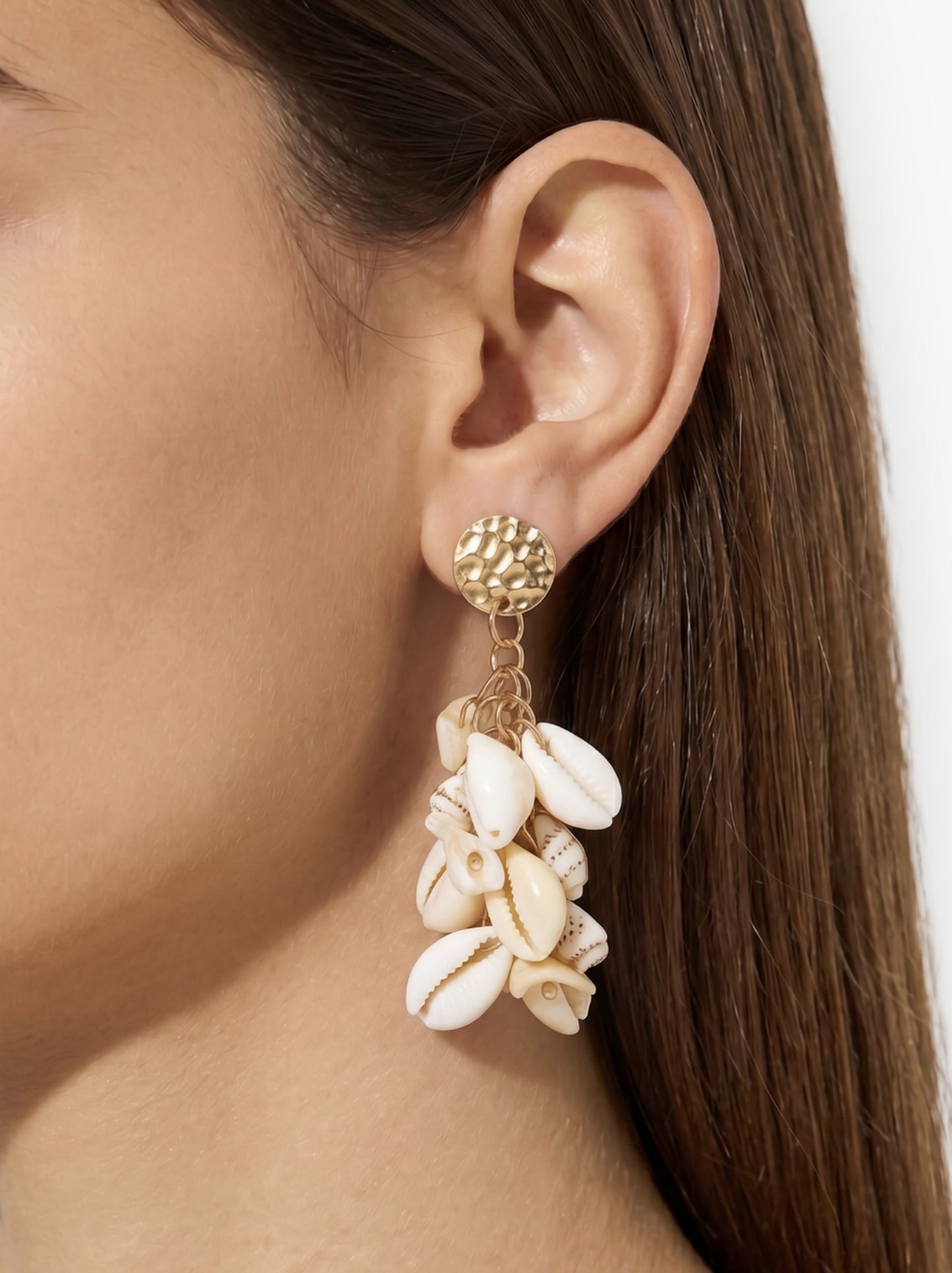 Long Earrings With Multiple Shells